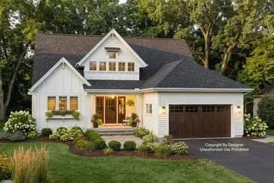 3-Bed New American House Plan with Loft Above - 2451 Sq Ft
