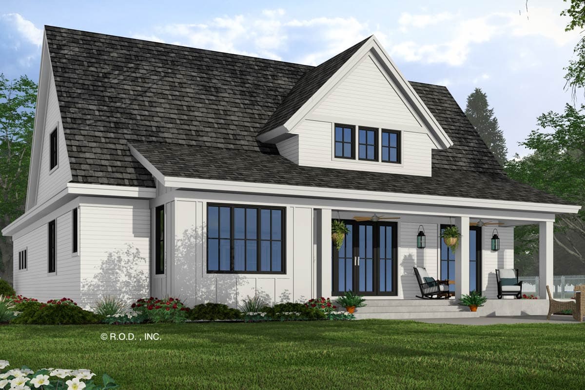 Plan 14848RK: 4-Bed New American House Plan with Jack and Jill Bathroom - 2588 Sq Ft - Image #5 - Country, Farmhouse, Modern Farmhouse, New American