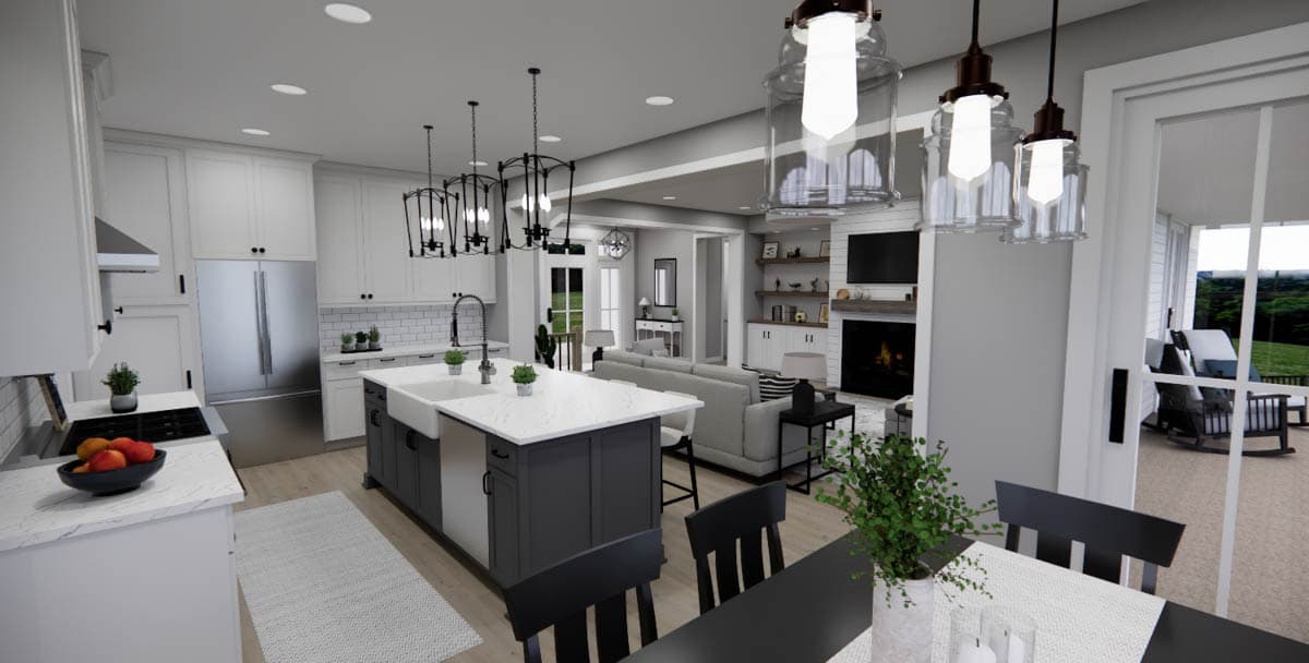 Plan 14848RK: 4-Bed New American House Plan with Jack and Jill Bathroom - 2588 Sq Ft - Image #13 - Country, Farmhouse, Modern Farmhouse, New American