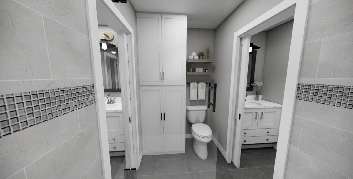 Plan 14848RK: 4-Bed New American House Plan with Jack and Jill Bathroom - 2588 Sq Ft - Image #37 - Country, Farmhouse, Modern Farmhouse, New American