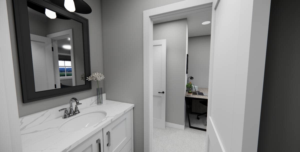 Plan 14848RK: 4-Bed New American House Plan with Jack and Jill Bathroom - 2588 Sq Ft - Image #38 - Country, Farmhouse, Modern Farmhouse, New American