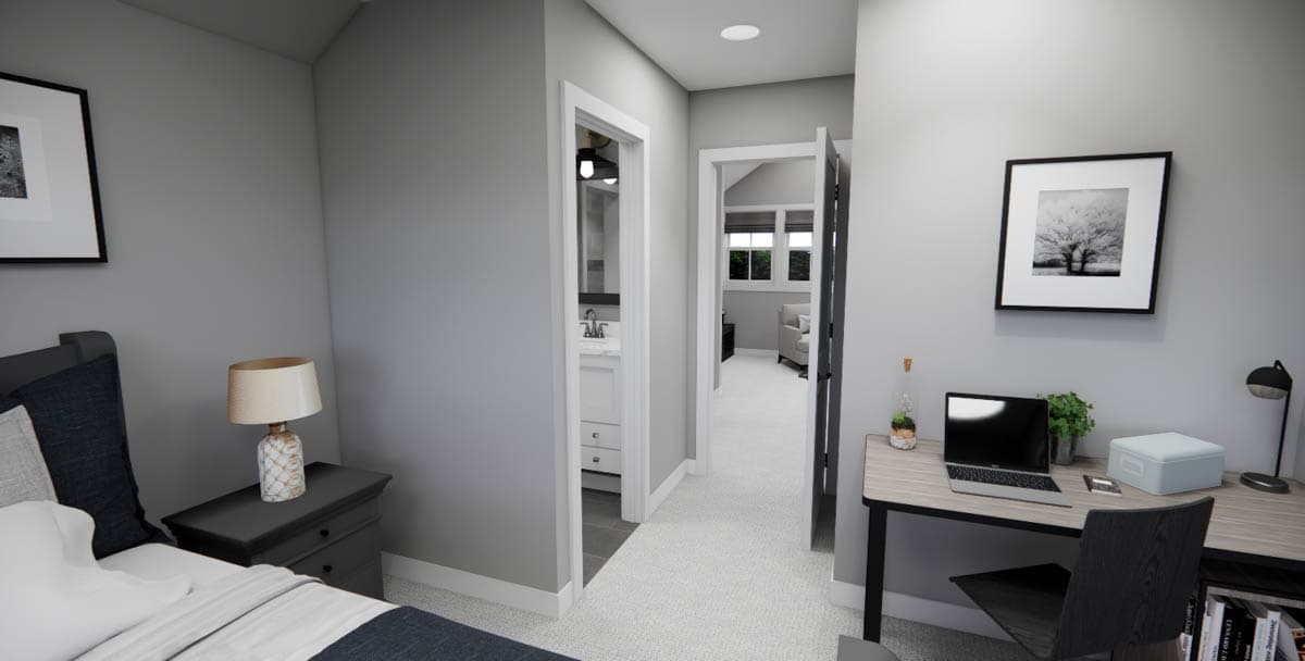 Plan 14848RK: 4-Bed New American House Plan with Jack and Jill Bathroom - 2588 Sq Ft - Image #40 - Country, Farmhouse, Modern Farmhouse, New American