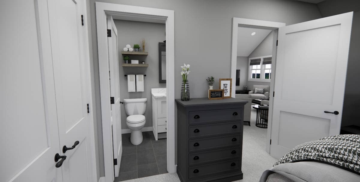 Plan 14848RK: 4-Bed New American House Plan with Jack and Jill Bathroom - 2588 Sq Ft - Image #43 - Country, Farmhouse, Modern Farmhouse, New American