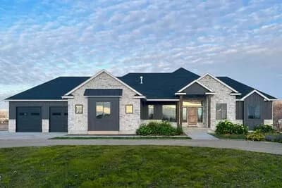 One-Story Craftsman House Plan with Finished Lower Level - 4534 Sq Ft