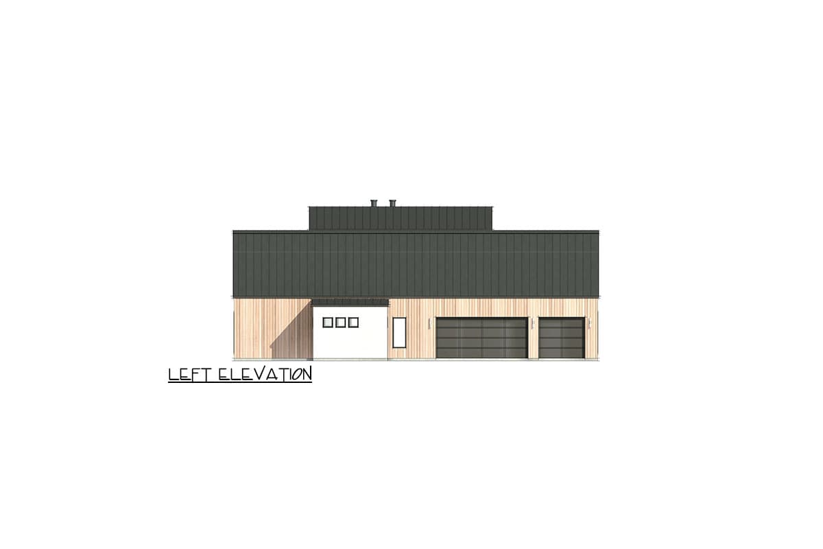 Plan 818133JSS: 4-Bed Contemporary House Plan with Game Room or Loft - 4241 Sq Ft - Image #9 - Contemporary, Modern, Scandinavian
