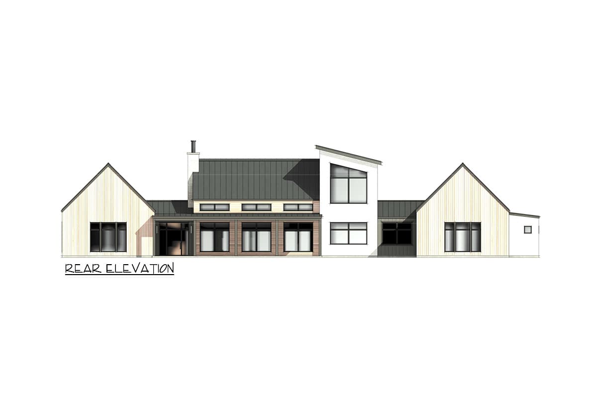 Plan 818133JSS: 4-Bed Contemporary House Plan with Game Room or Loft - 4241 Sq Ft - Image #10 - Contemporary, Modern, Scandinavian
