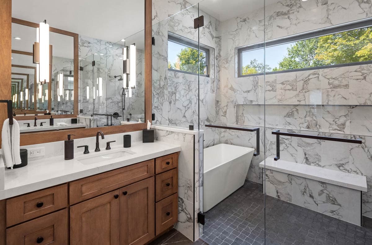 Plan 33265ZR: 3-Bed Modern Mountain Ranch House Plan with Outdoor Kitchen and Outdoor Fireplace - 3062 Sq Ft - Image #10 - Modern, Mountain, Prairie, Ranch