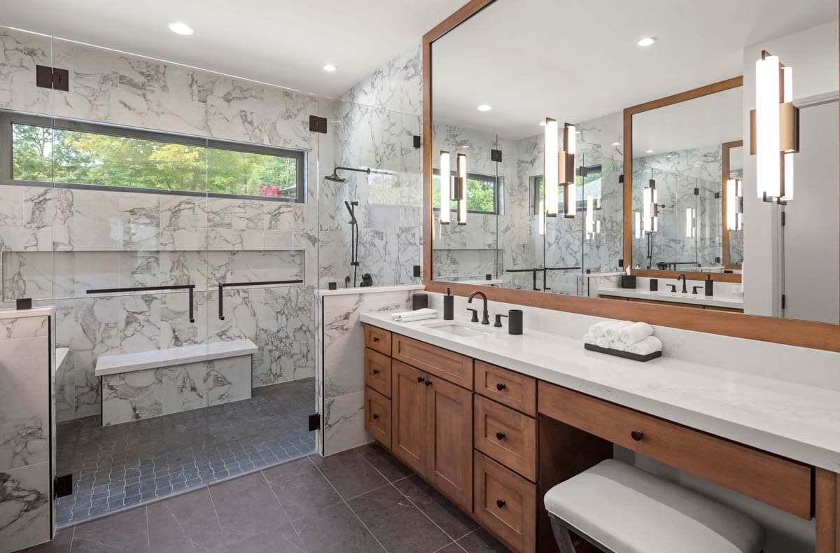 Plan 33265ZR: 3-Bed Modern Mountain Ranch House Plan with Outdoor Kitchen and Outdoor Fireplace - 3062 Sq Ft - Image #11 - Modern, Mountain, Prairie, Ranch