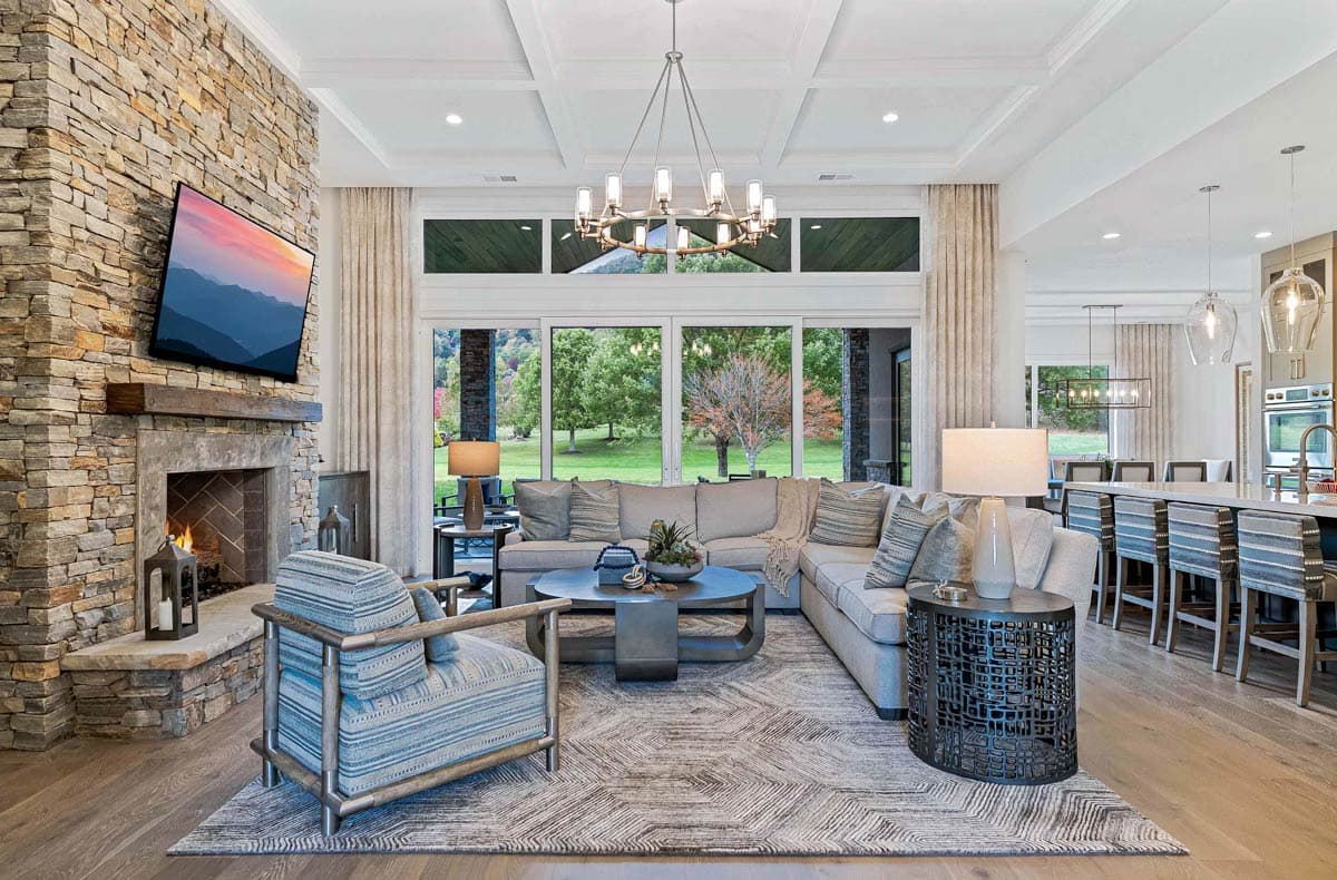 Plan 33266ZR: 4-Bed Modern Mountain House Plan with Study and Bonus Room - 3892 Sq Ft - Image #7 - Hill Country, Modern, Mountain, Ranch, Transitional