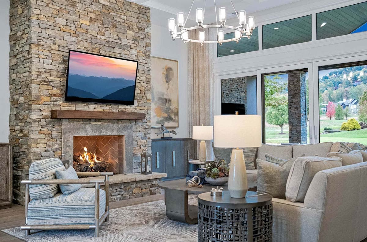 Plan 33266ZR: 4-Bed Modern Mountain House Plan with Study and Bonus Room - 3892 Sq Ft - Image #8 - Hill Country, Modern, Mountain, Ranch, Transitional