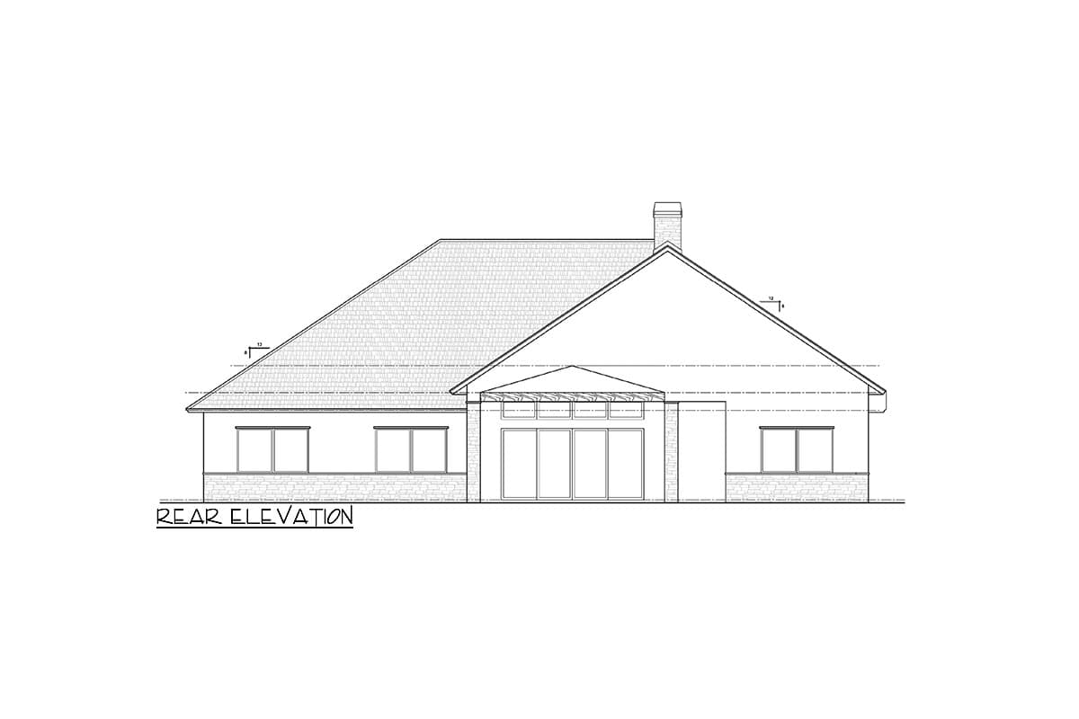 Plan 33266ZR: 4-Bed Modern Mountain House Plan with Study and Bonus Room - 3892 Sq Ft - Image #29 - Hill Country, Modern, Mountain, Ranch, Transitional