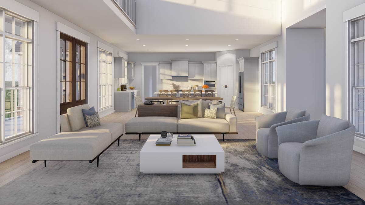 Plan 70896MK: Two-Story Modern Farmhouse Plan with Bonus Room Above Garage - 2972 Sq Ft - Image #8 - Country, Modern Farmhouse, New American