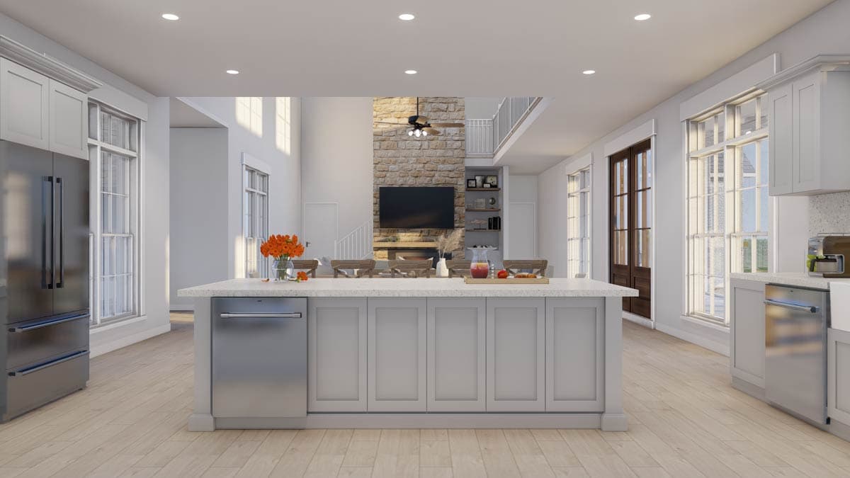 Plan 70896MK: Two-Story Modern Farmhouse Plan with Bonus Room Above Garage - 2972 Sq Ft - Image #9 - Country, Modern Farmhouse, New American