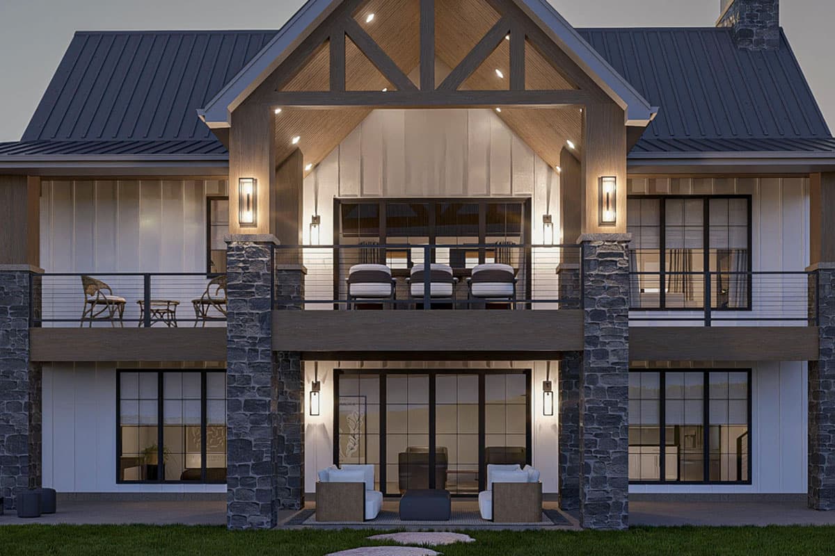 Plan 623435DJ: 3-Bed Modern Farmhouse Lake House Plan with Wrap Around Porch - 2204 Sq Ft - Image #8 - Country, Farmhouse, Modern Farmhouse