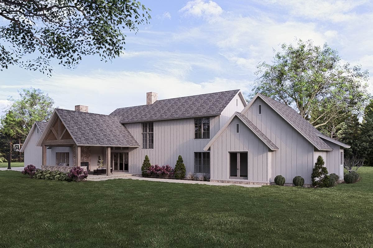 Plan 700501SND: 4-Bed Modern Mountain House Plan with Outdoor Kitchen and Outdoor Fireplace - 4154 Sq Ft - Image #15 - Craftsman, Hill Country, Mountain, New American, Transitional