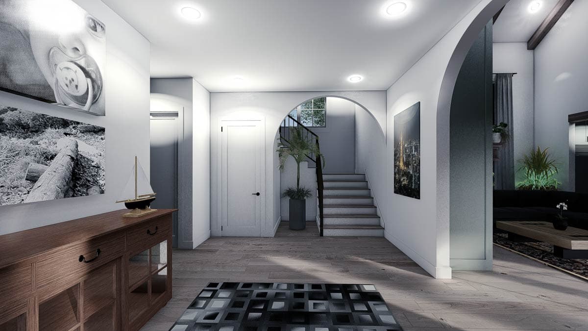 Plan 700501SND: 4-Bed Modern Mountain House Plan with Outdoor Kitchen and Outdoor Fireplace - 4154 Sq Ft - Image #6 - Craftsman, Hill Country, Mountain, New American, Transitional