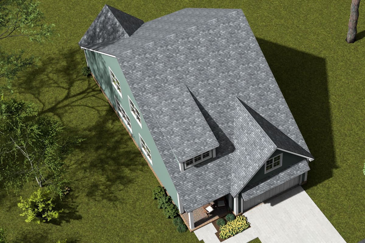 Plan 52373WM: 3-Bed Cottage House Plan with Library or Study Area - 1894 Sq Ft - Image #7 - Cottage, Traditional