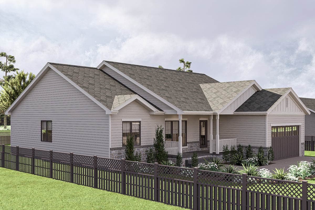 Plan 623436DJ: Compact 5-Bed Traditional House Plan with Open Concept Living - 2007 Sq Ft - Image #12 - Cottage, Country, Traditional