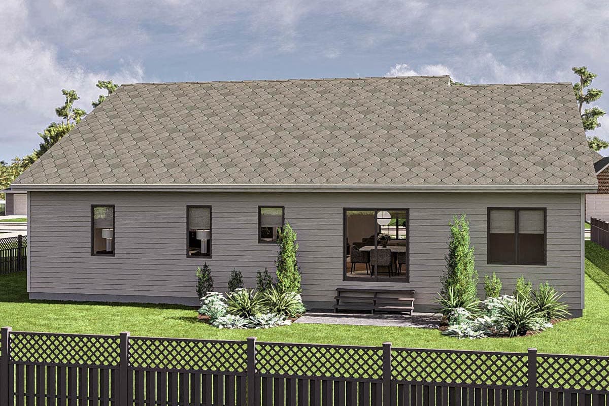Plan 623436DJ: Compact 5-Bed Traditional House Plan with Open Concept Living - 2007 Sq Ft - Image #13 - Cottage, Country, Traditional