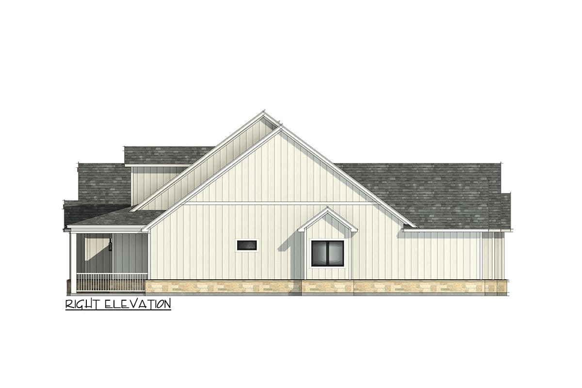 Plan 818134JSS: 4-Bed Modern Farmhouse Plan with Outdoor Kitchen - 3131 Sq Ft - Image #9 - Craftsman, Modern Farmhouse