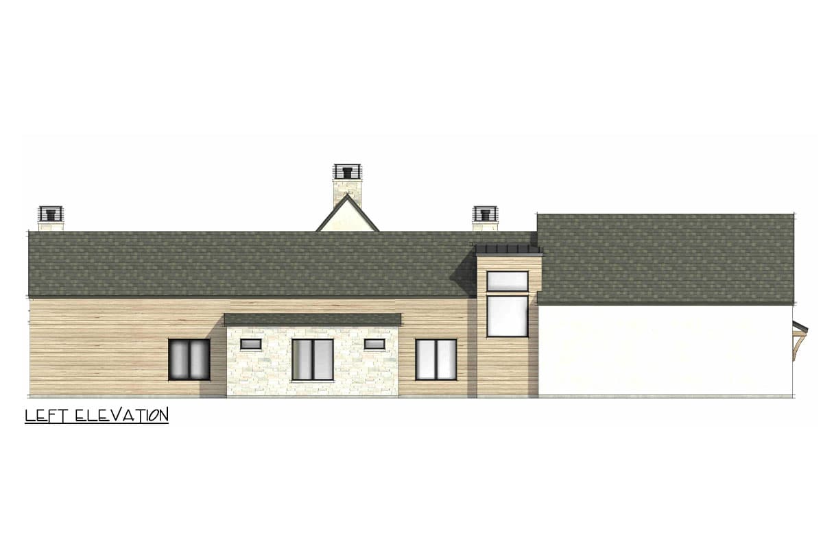 Plan 818135JSS: 4-Bedroom Triple Dormered Modern Farmhouse with Bonus Room - 4038 Sq Ft - Image #7 - Country, Craftsman, Farmhouse, Modern Farmhouse, New American, Traditional