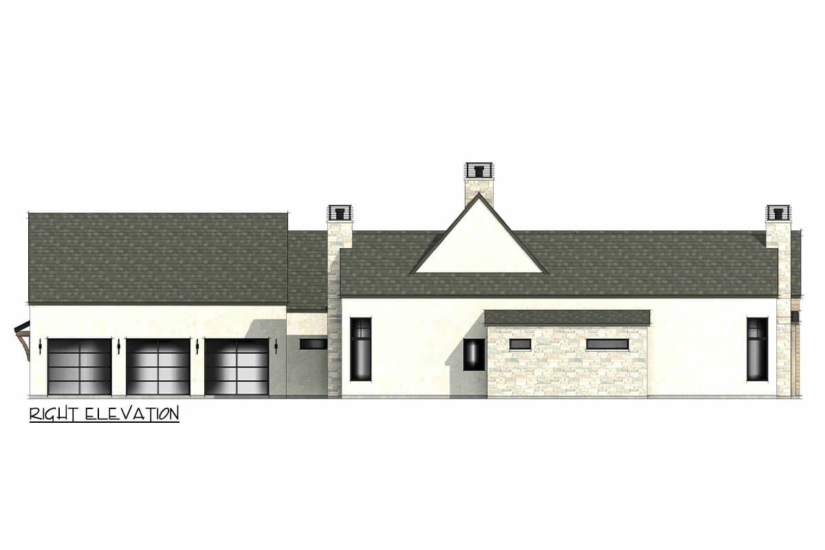 Plan 818135JSS: 4-Bedroom Triple Dormered Modern Farmhouse with Bonus Room - 4038 Sq Ft - Image #9 - Country, Craftsman, Farmhouse, Modern Farmhouse, New American, Traditional