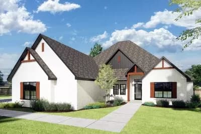 3-Bed New American Craftsman House Plan with Flex Bonus Room - 2879 Sq Ft