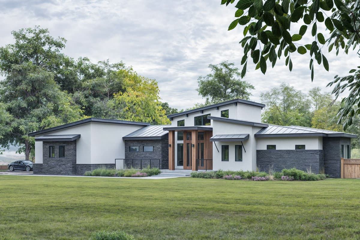 Plan 307723RAD: Single-Story Contemporary House Plan with Outdoor Kitchen - 3551 Sq Ft - Image #7 - Contemporary, Northwest