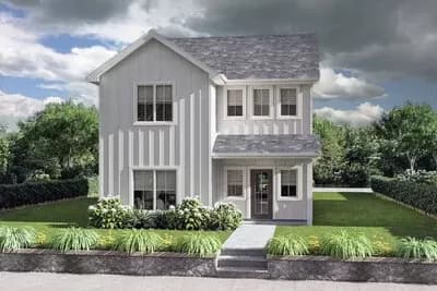 Two-Story Traditional House Plan Perfect For a Narrow Lot Under 2000 Sq Ft