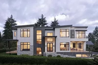 5-Bed Modern Northwest House Plan with Elevator - 5420 Sq Ft