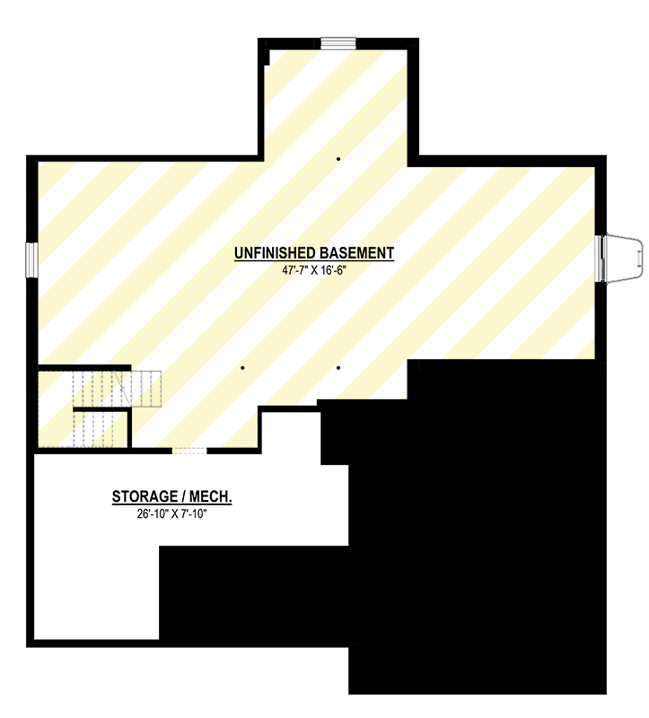 Plan 83668CRW: 4-Bed Traditional New American House Plan with Flex Room - 3354 Sq Ft - Floor Plan - Optional Lower Level - Country, New American, Traditional