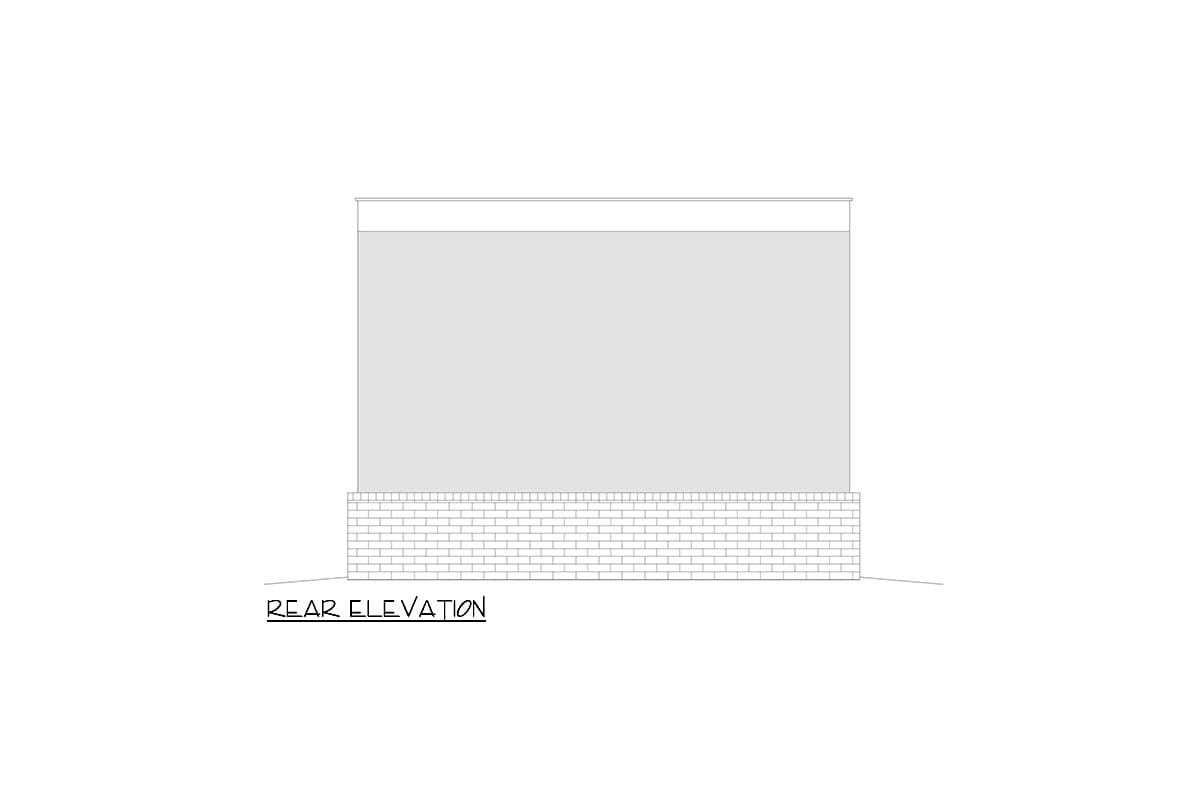 Plan 680442VR: 1-Car Modern Detached Garage - 352 Sq Ft - Image #4 - Modern