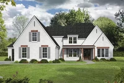 4-Bed European House Plan with Future Bonus Room Above - 3139 Sq Ft