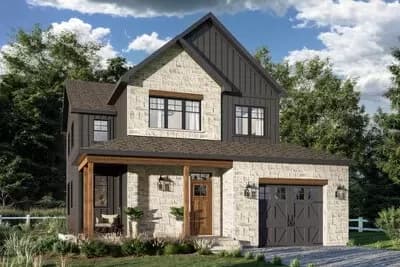2-Story Transitional House Plan with Wrap-Around Porch - 1762 Sq Ft