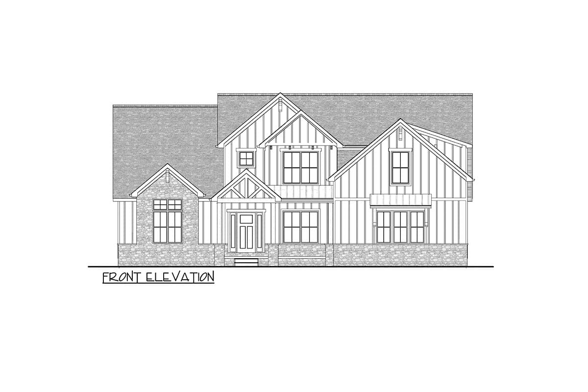 Plan 911047JVD: Two-Story New American House Plan with Optionally Finished Bonus Room - 2910 Sq Ft - Image #15 - Country, Craftsman, New American, Traditional