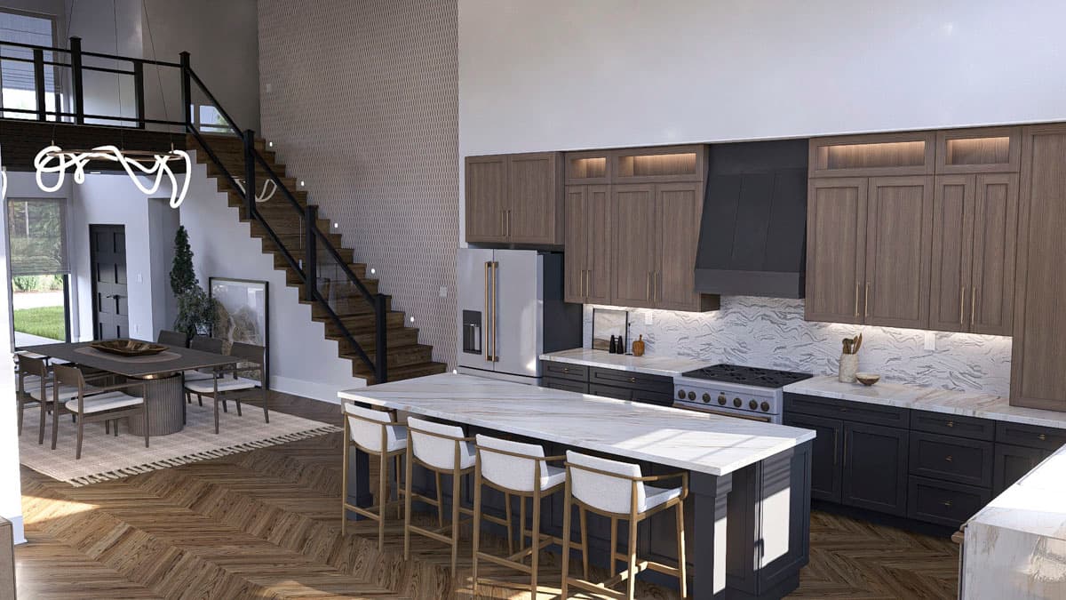 Plan 623440DJ: 6-Bed Barndominium House Plan with Two-Story Great Room - 3991 Sq Ft - Image #12 - Barndominium