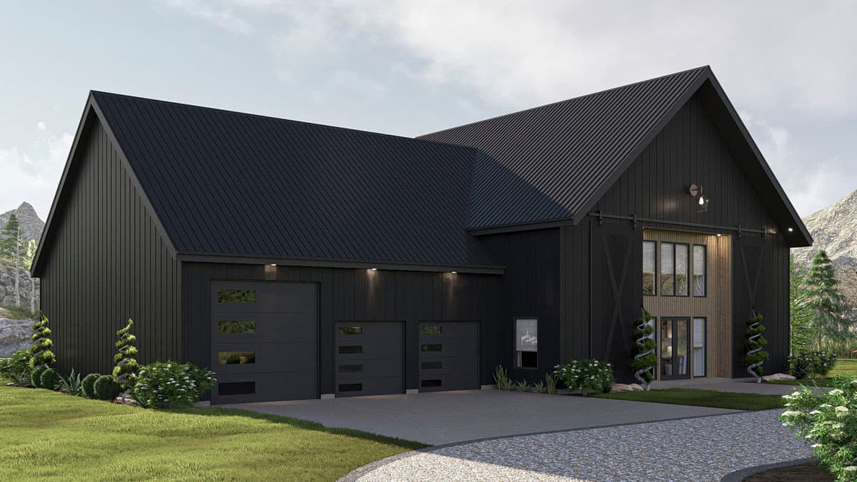 Plan 623440DJ: 6-Bed Barndominium House Plan with Two-Story Great Room - 3991 Sq Ft - Image #19 - Barndominium