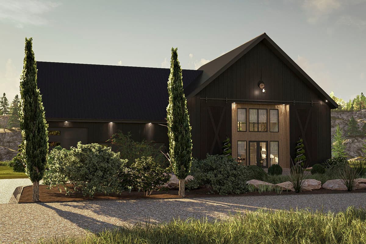 Plan 623440DJ: 6-Bed Barndominium House Plan with Two-Story Great Room - 3991 Sq Ft - Image #24 - Barndominium