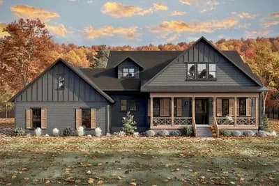 3-Bed Modern Farmhouse Plan with Two Master Suites - 3406 Sq Ft
