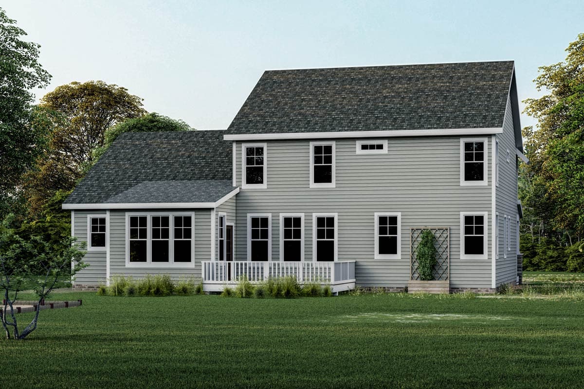 Plan 500088VV: Two-Story 4-Bedroom New American Craftsman House Plan with Loft Above - 2982 Sq Ft - Image #7 - Country, Craftsman, New American, Traditional