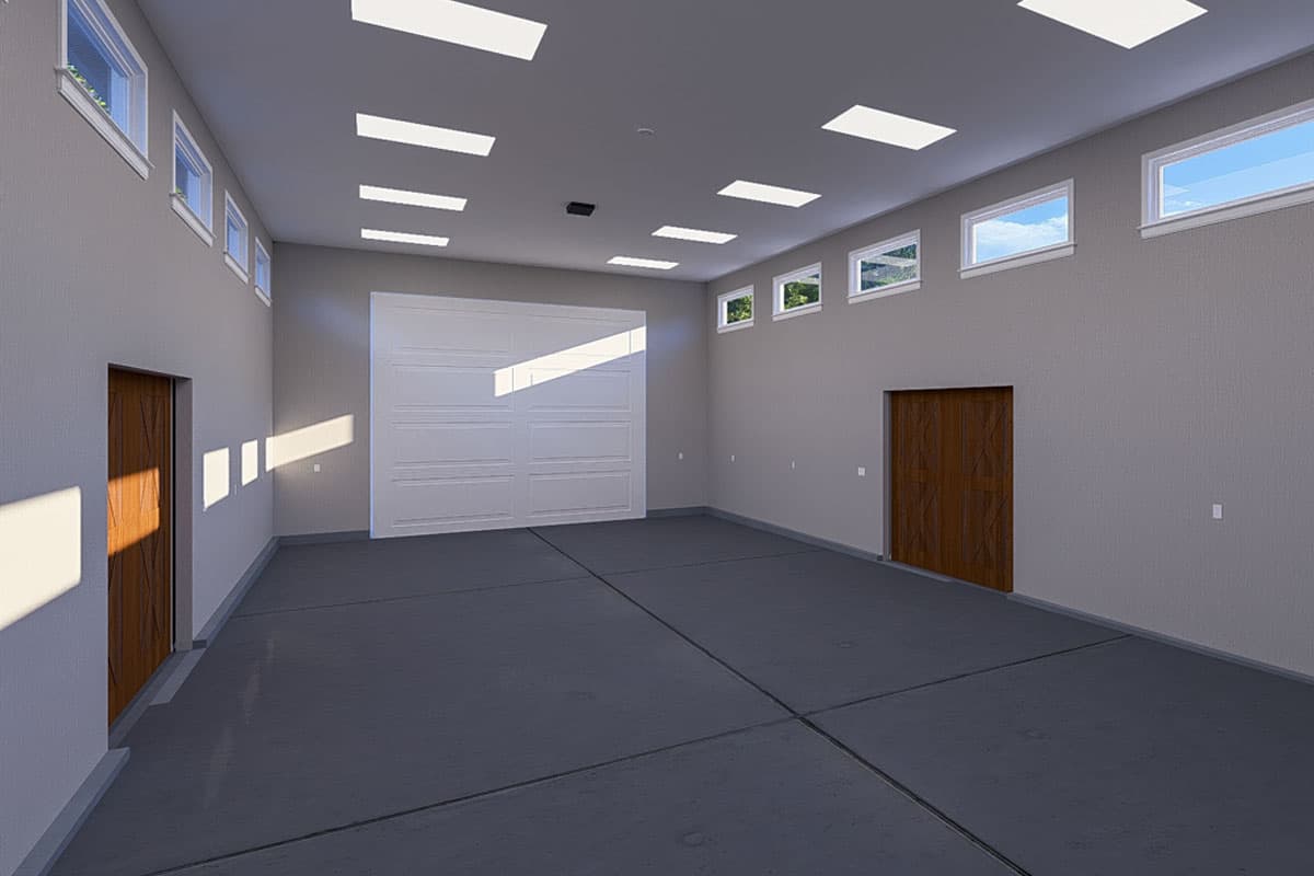 Plan 61539UT: Contemporary 4-Car Detached RV Garage - 1300 Sq Ft - Image #6 - Barndominium, Contemporary