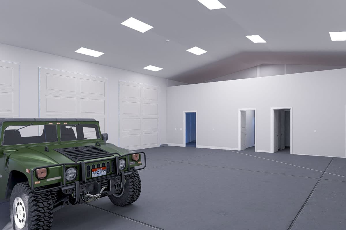 Plan 61541UT: RV-Friendly Traditional 3-Car Oversized Garage with Office Space - 1900 Sq Ft - Image #11 - Traditional