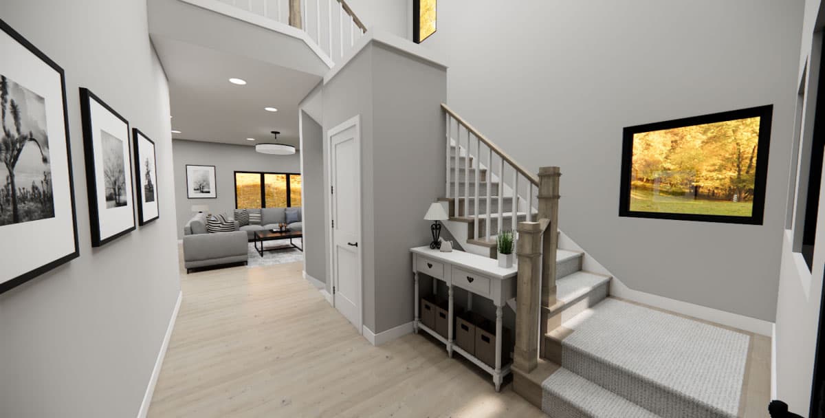 Plan 14852RK: Two-Story Modern House Plan with Home Office - 1876 Sq Ft - Image #9 - Contemporary, Modern