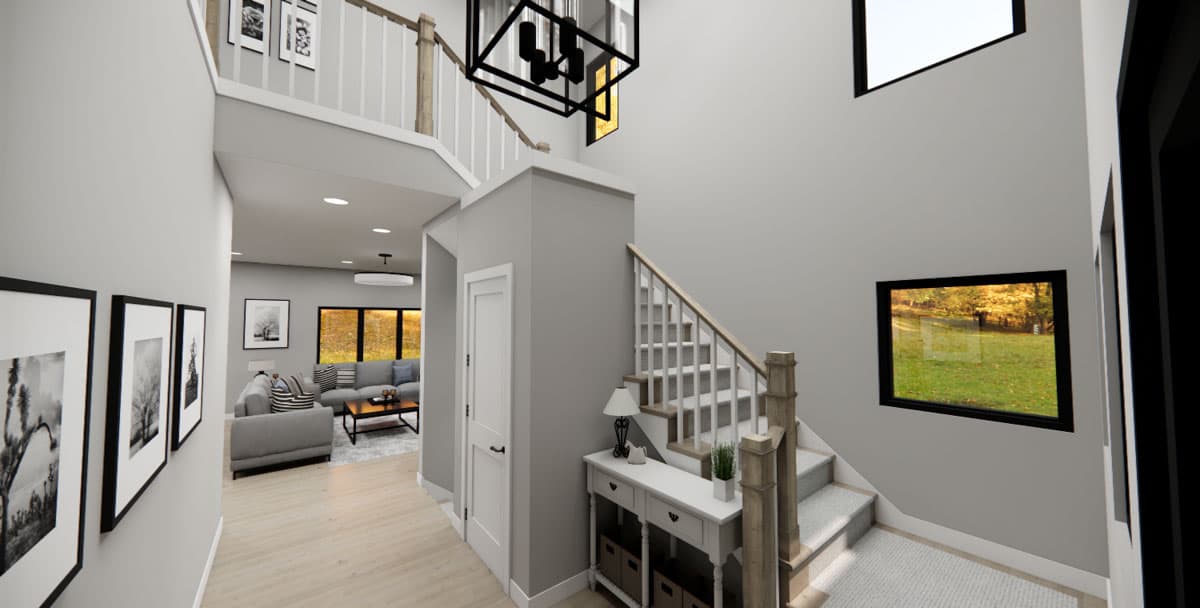 Plan 14852RK: Two-Story Modern House Plan with Home Office - 1876 Sq Ft - Image #21 - Contemporary, Modern