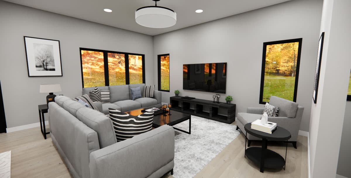 Plan 14852RK: Two-Story Modern House Plan with Home Office - 1876 Sq Ft - Image #12 - Contemporary, Modern