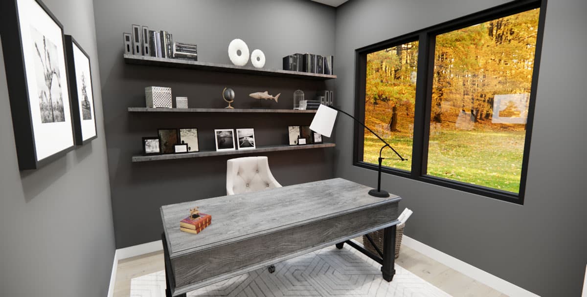 Plan 14852RK: Two-Story Modern House Plan with Home Office - 1876 Sq Ft - Image #16 - Contemporary, Modern