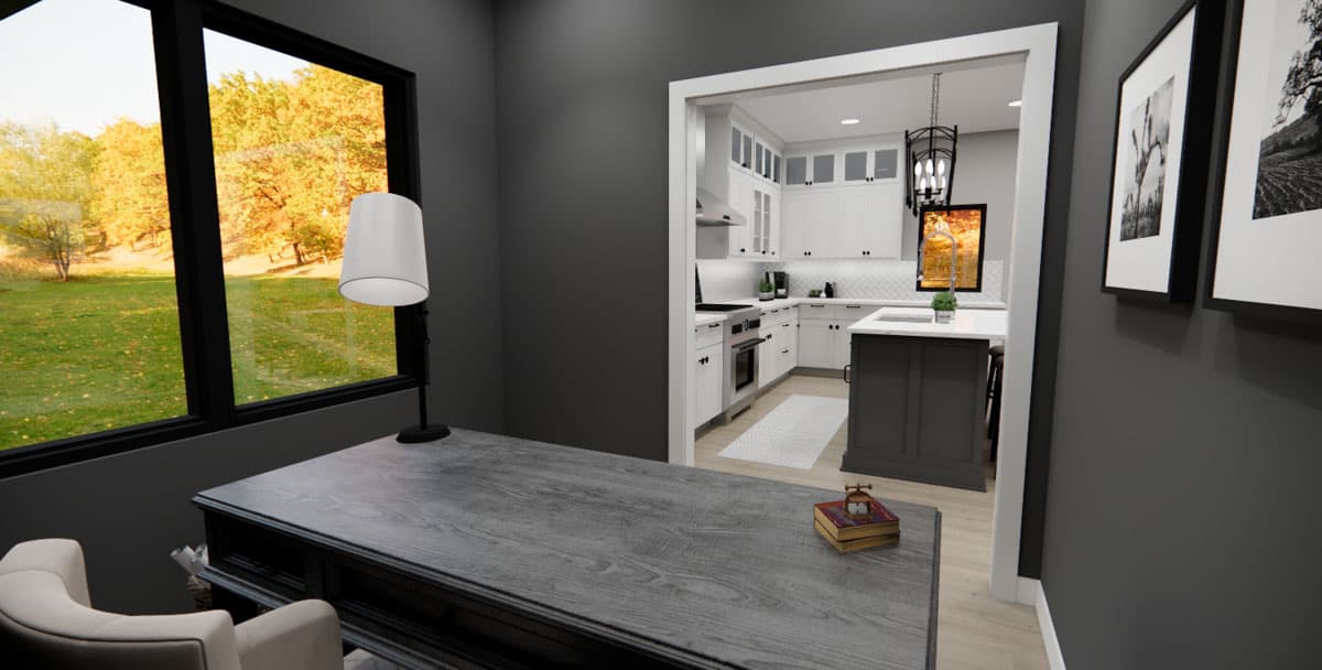 Plan 14852RK: Two-Story Modern House Plan with Home Office - 1876 Sq Ft - Image #17 - Contemporary, Modern