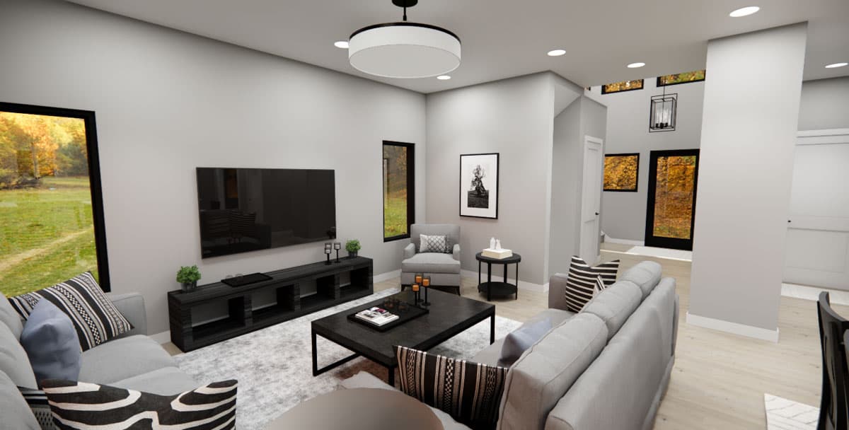 Plan 14852RK: Two-Story Modern House Plan with Home Office - 1876 Sq Ft - Image #10 - Contemporary, Modern