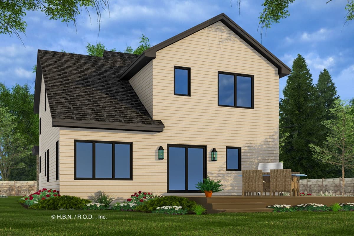 Plan 14852RK: Two-Story Modern House Plan with Home Office - 1876 Sq Ft - Image #6 - Contemporary, Modern