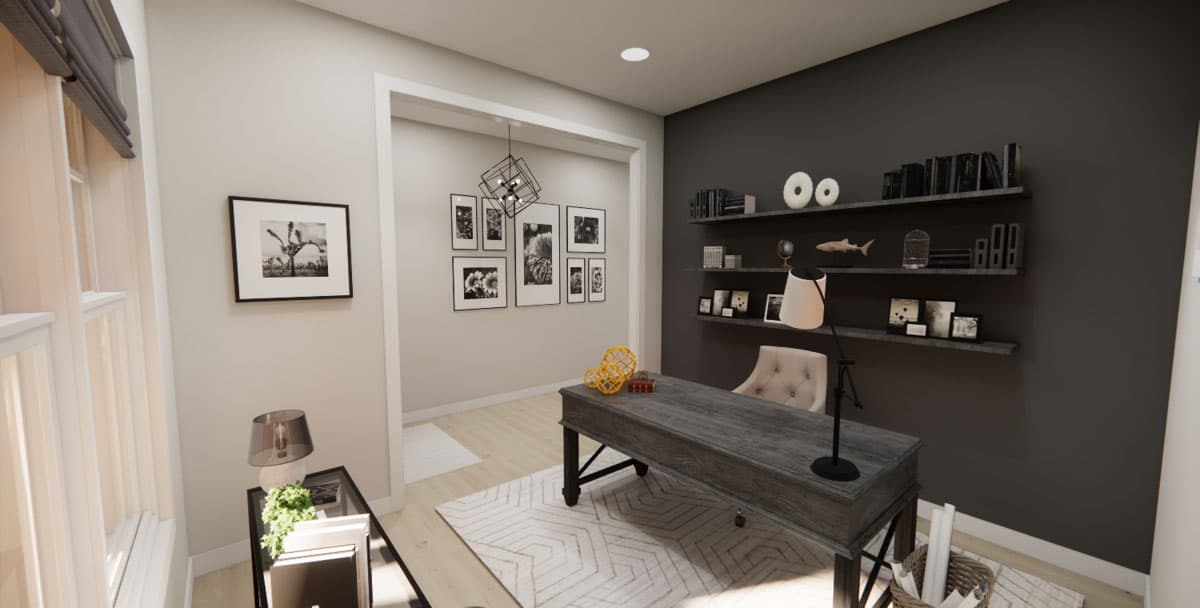 Plan 14855RK: 3-Bedroom Traditional House Plan with Home Office - 2164 Sq Ft - Image #10 - Country, Craftsman, Traditional